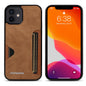 Insert Card Slot Leather Skin iPhone 13 Pro Max Case Back