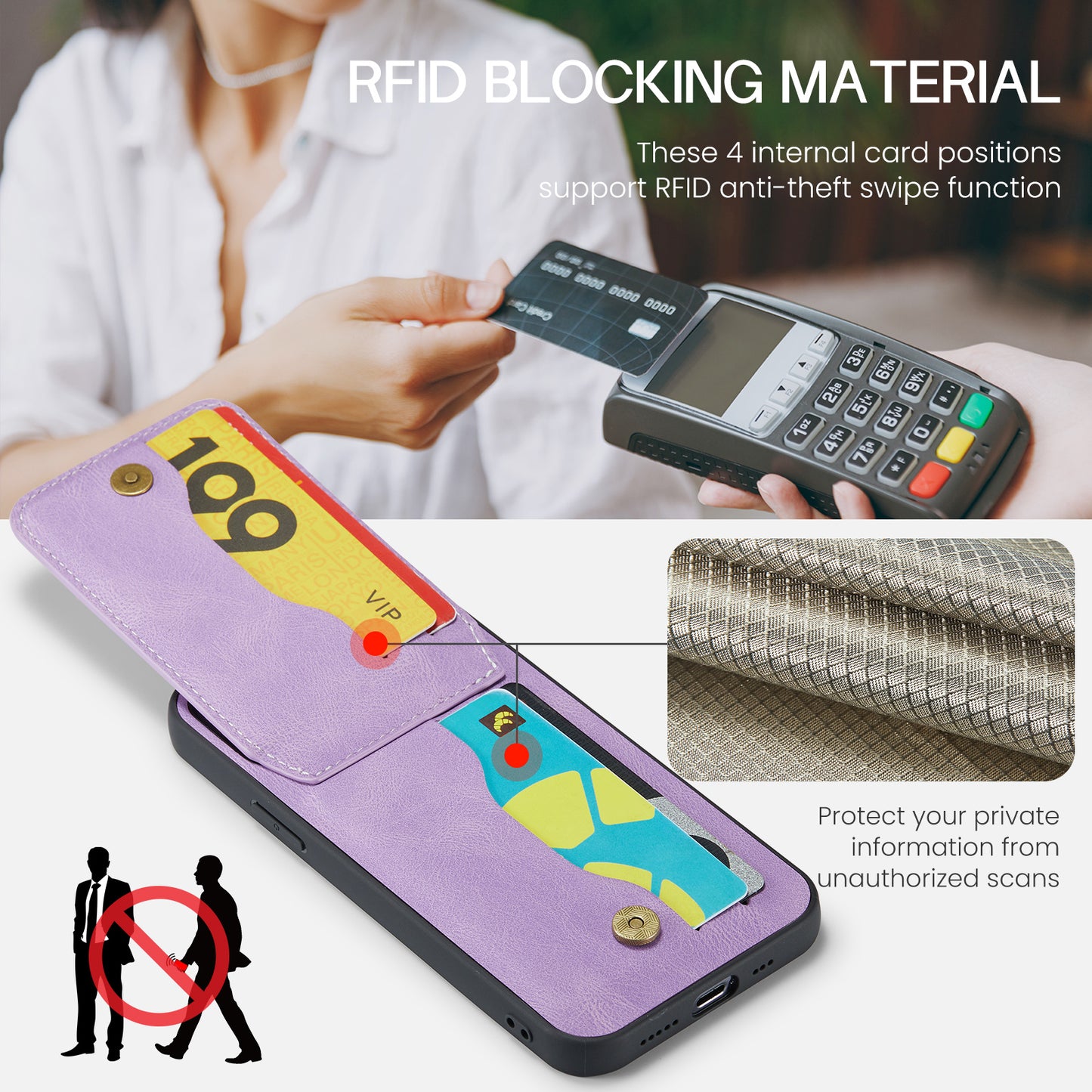 Paging Card Holder iPhone 12 Mini Case Flip Multifunction