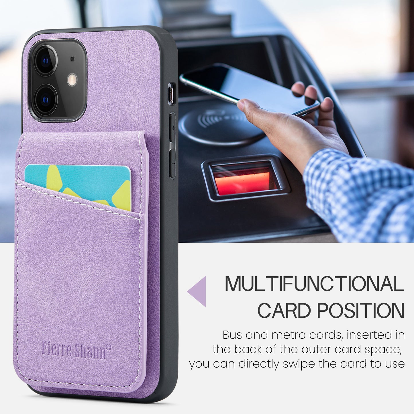 Paging Card Holder iPhone 12 Mini Case Flip Multifunction