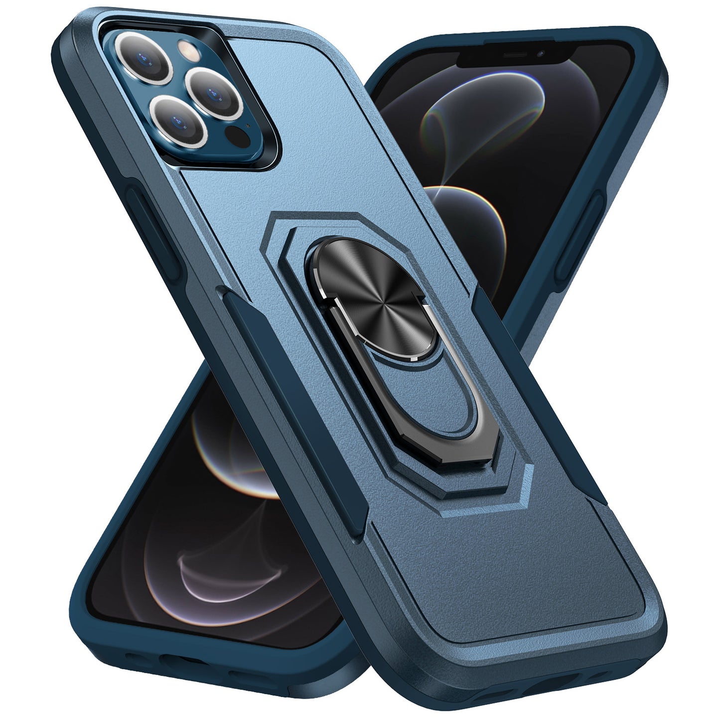 Pioneer iPhone 12 Pro Max Case Rotating Ring Stand