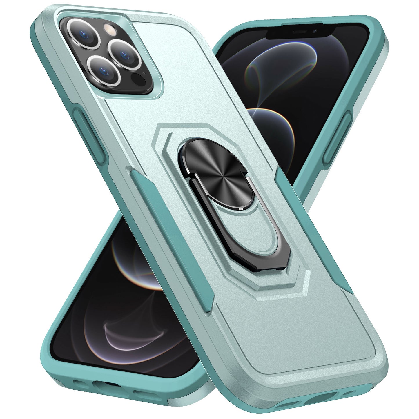 Pioneer iPhone 12 Mini Case Rotating Ring Stand