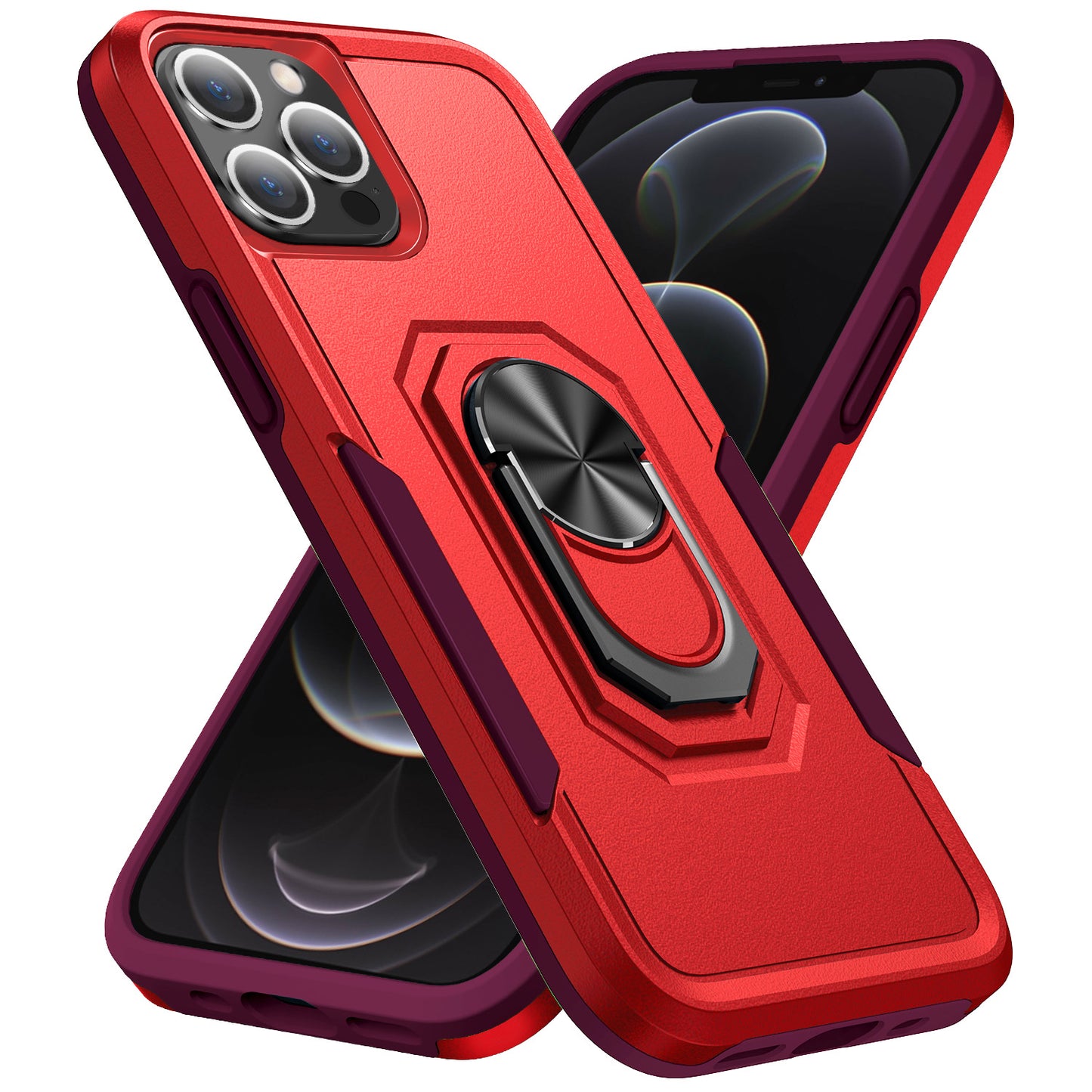 Pioneer iPhone 12 Pro Max Case Rotating Ring Stand