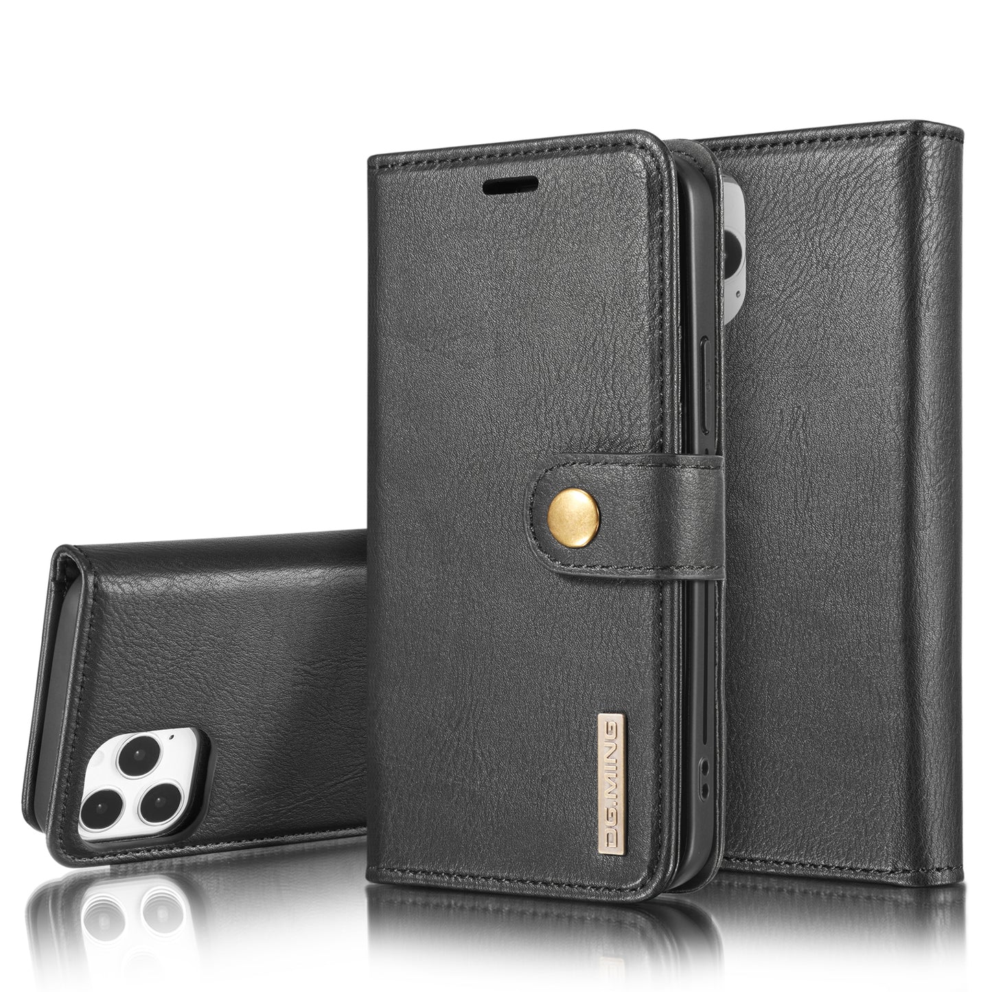 Wallet Detachable 2 In 1 Buckle iPhone 12 Pro Case Magnetic