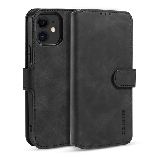 Retro Leather Edge iPhone 12 Mini Case with Hand Strap