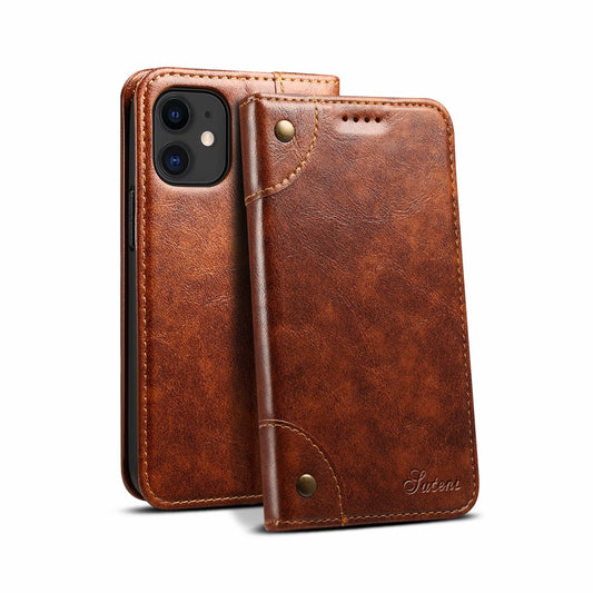 Baroque Wallet Stand iPhone 12 Case Magtic Flip