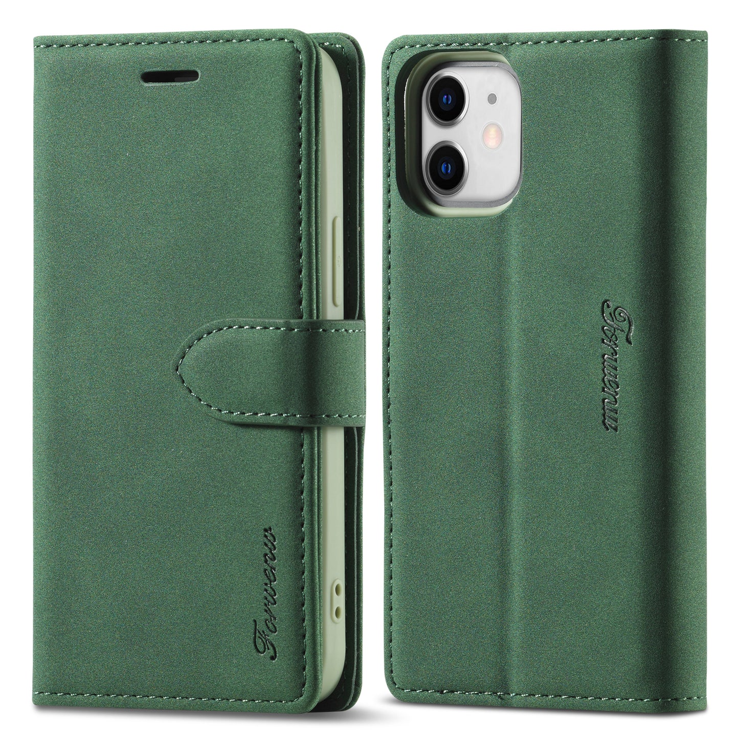 Gentry Slim Wallet Stand iPhone 12 Mini Case Buckle