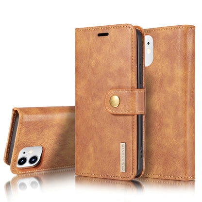 Wallet Detachable 2 In 1 Buckle iPhone 12 Mini Case Magnetic