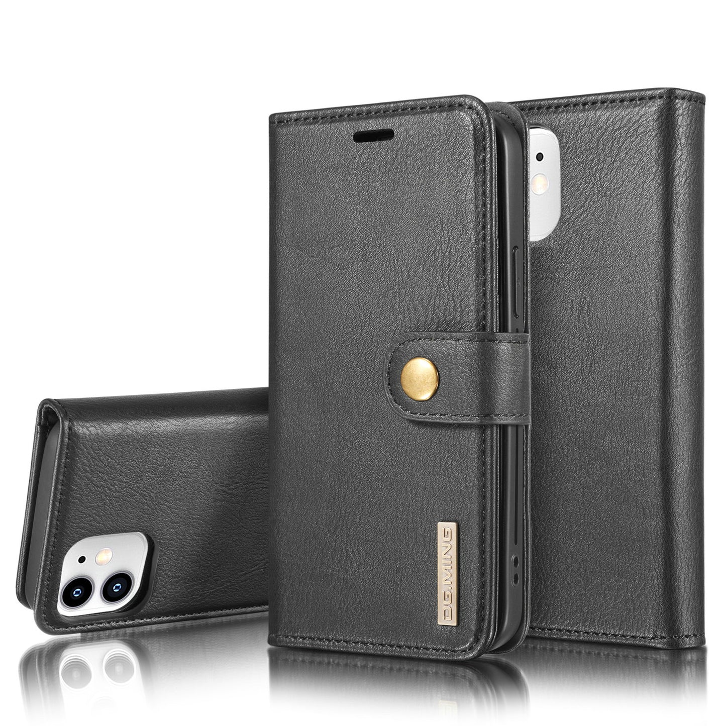 Wallet Detachable 2 In 1 Buckle iPhone 12 Mini Case Magnetic