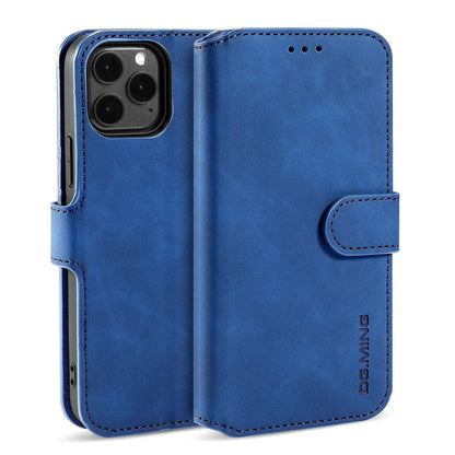 Retro Leather Edge iPhone 12 Case with Hand Strap