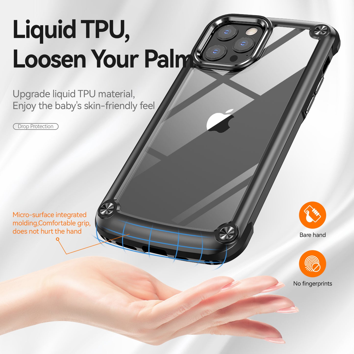 Goldwing Camera Protection Clear iPhone 12 Case