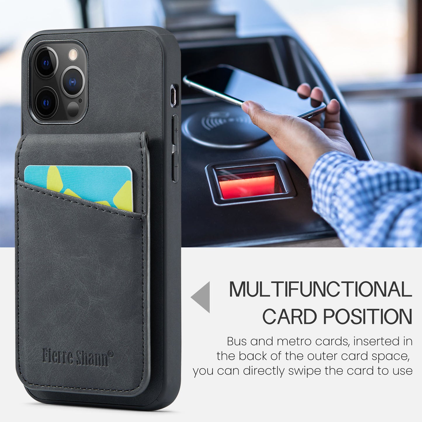 Paging Card Holder iPhone 12 Pro Max Case Flip Multifunction