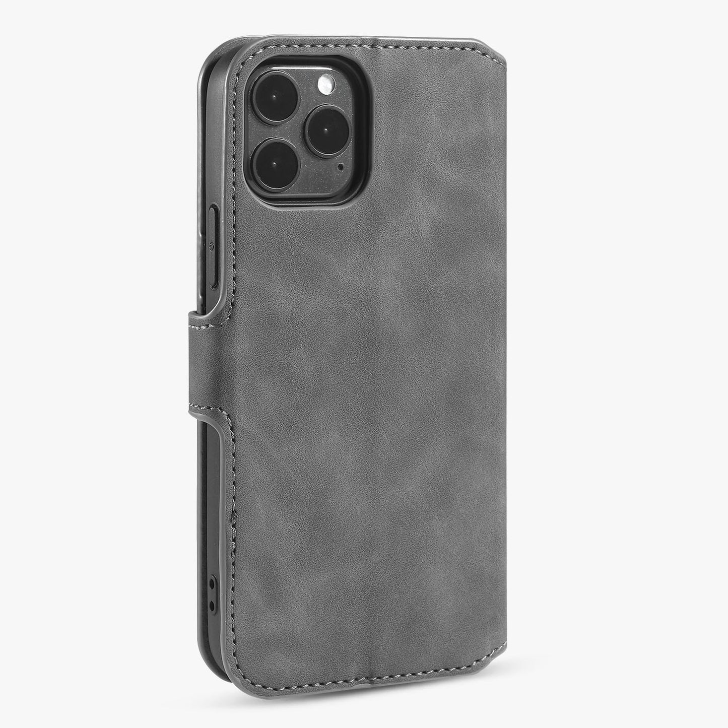 Retro Leather Edge iPhone 12 Pro Max Case with Hand Strap