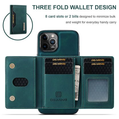 Retro Detachable Fold Card Holder iPhone 12 Pro Case Magnetic Clip