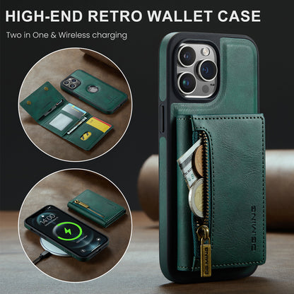 Wallet Detachable Tri-fold iPhone 12 Pro Case Muilti Card Slots