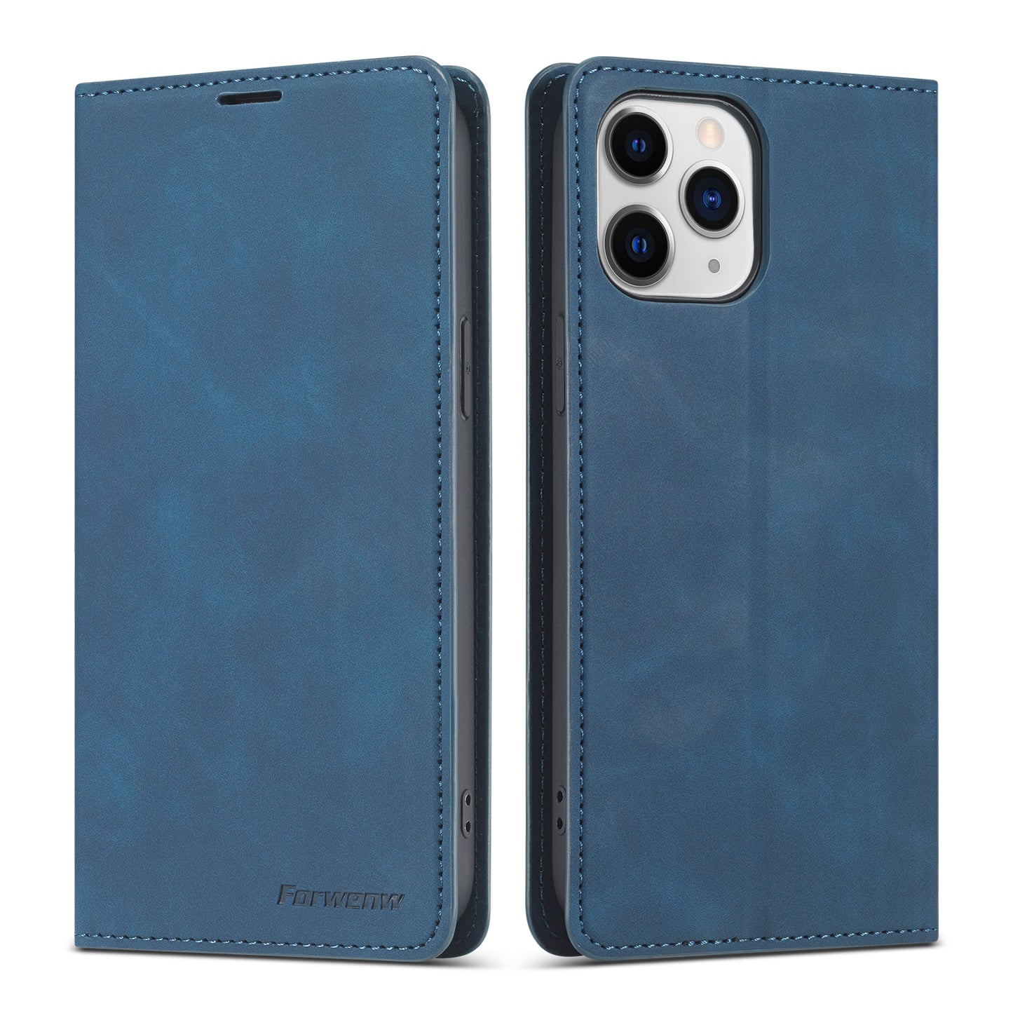 Illusion Slim Retro Leather iPhone 12 Pro Max Case Magnetic