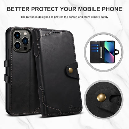 Dual Protection iPhone 16 Pro Max Case Retro Book Leather