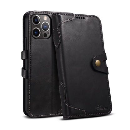 Dual Protection iPhone 16 Pro Max Case Retro Book Leather