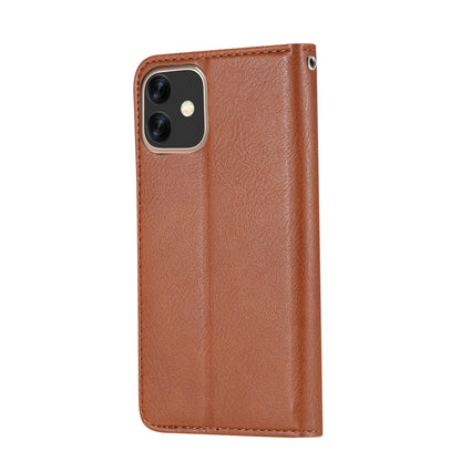 Classical Knead Leather iPhone 12 Mini Case with Notes Pocket