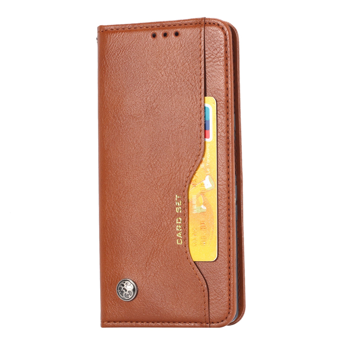 Classical Knead Leather iPhone 12 Mini Case with Notes Pocket