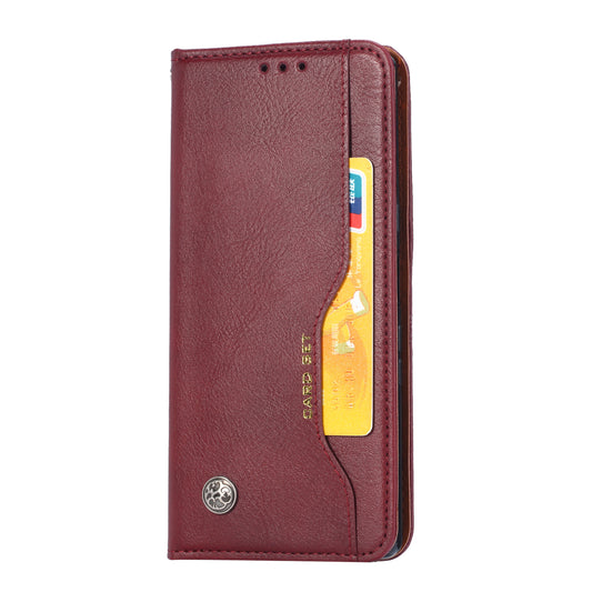 Classical Knead Leather iPhone 12 Case with Notes Pocket