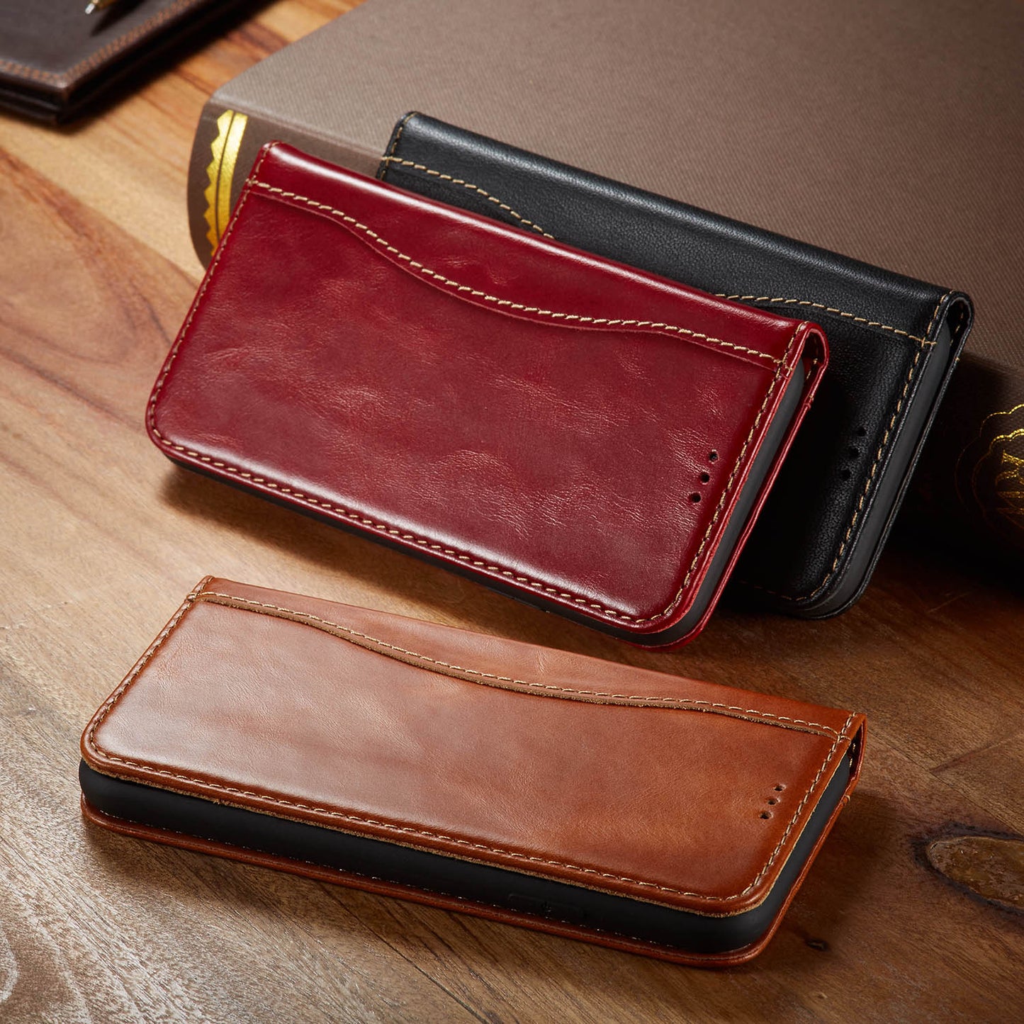 West Gun Crow Genuine Leather iPhone 12 Mini Case Wallet