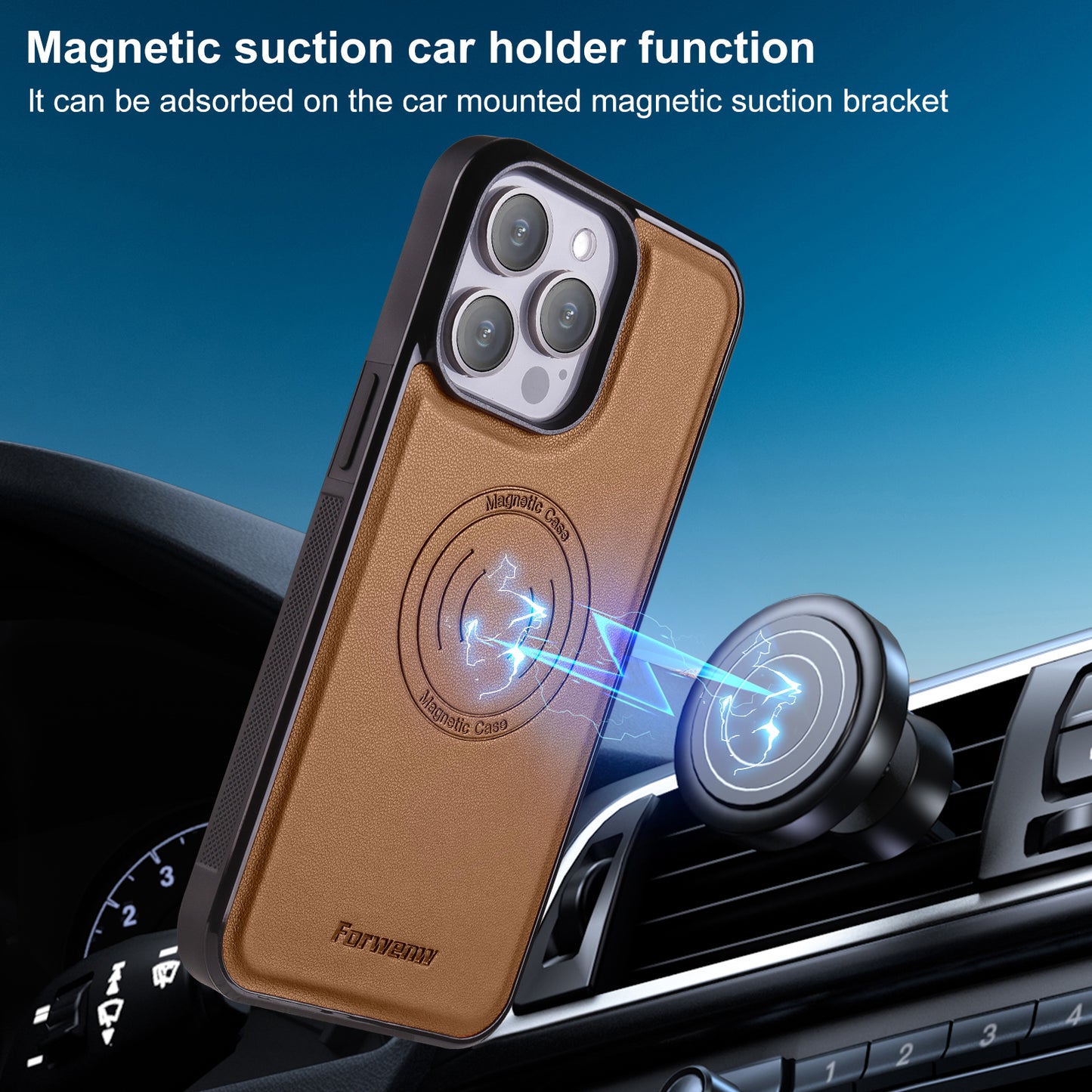 Detachable 2-in-1 Leather Card Bag iPhone 13 Mini Case Magnetic