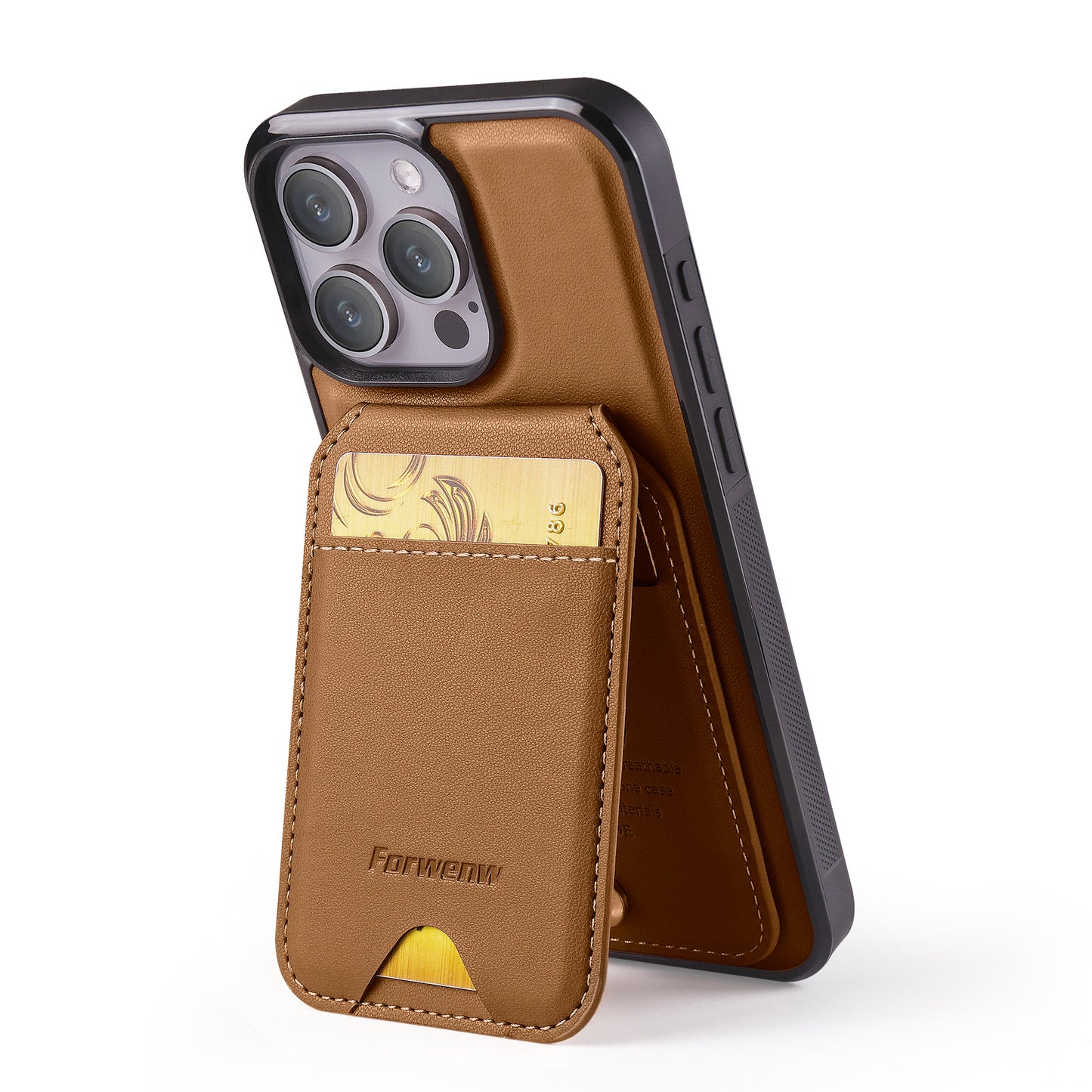 Detachable 2-in-1 Leather Card Bag iPhone 13 Case Magnetic