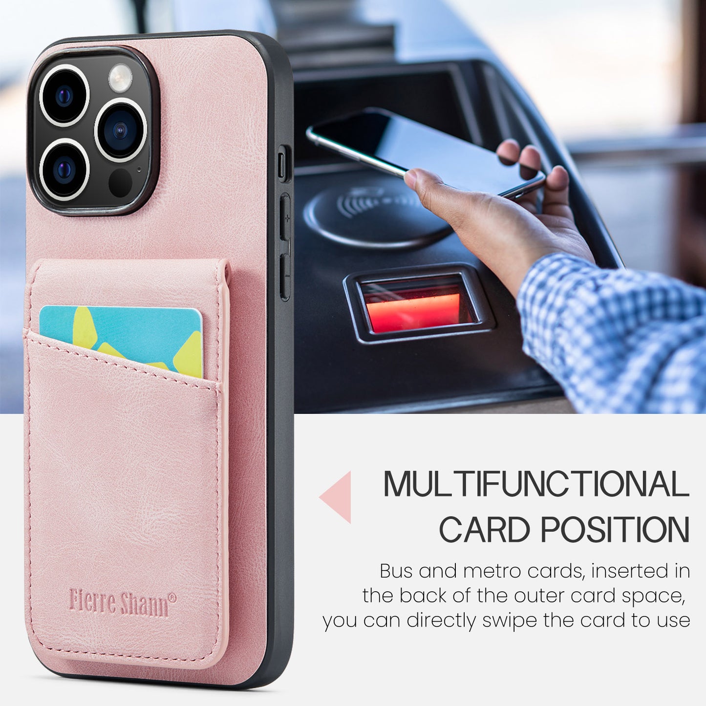 Paging Card Holder iPhone 13 Pro Max Case Flip Multifunction