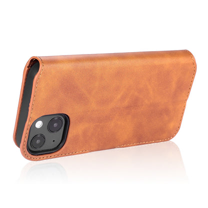 Retro Leather Edge iPhone 13 Case with Hand Strap