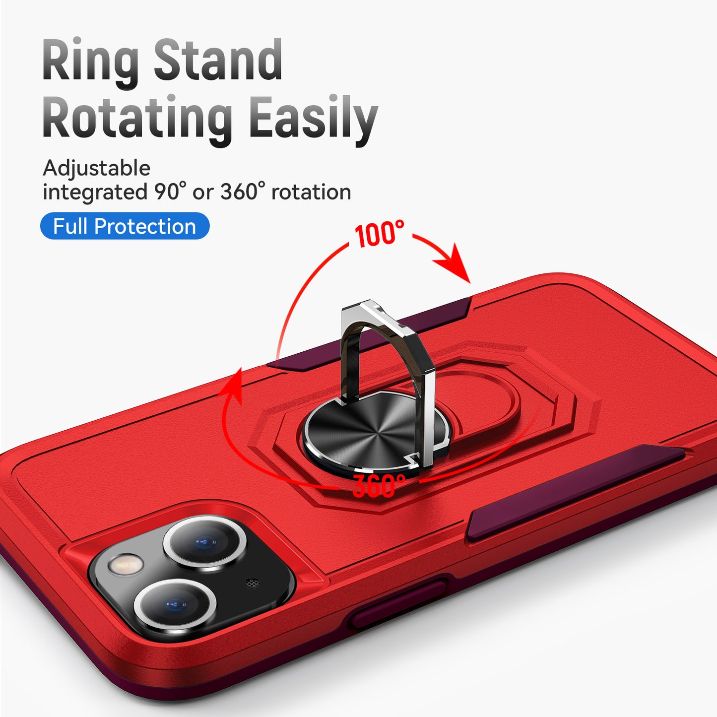 Pioneer iPhone 13 Case Rotating Ring Stand