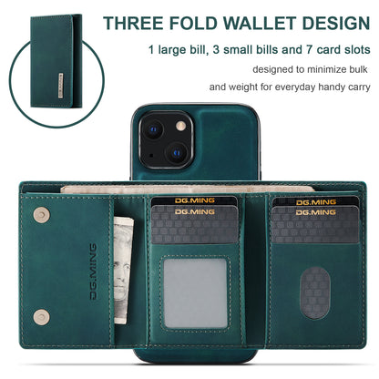 Retro Detachable Fold Wallet iPhone 13 Mini Case Magnetic Clip