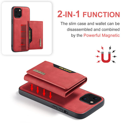 Retro Detachable Fold Card Holder iPhone 13 Case Magnetic Clip