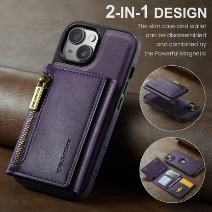 Wallet Detachable Tri-fold Leather iPhone 13 Case Muilti Card Slots