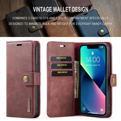 Wallet Detachable 2 In 1 Buckle iPhone 13 Mini Case Magnetic