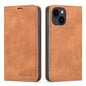 Illusion Slim Retro Leather iPhone 13 Mini Case Magnetic