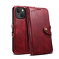 Dual Protection iPhone 13 Case Retro Book Leather