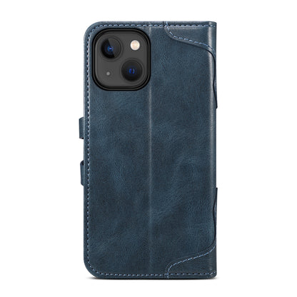 Dual Protection iPhone 13 Case Retro Book Leather