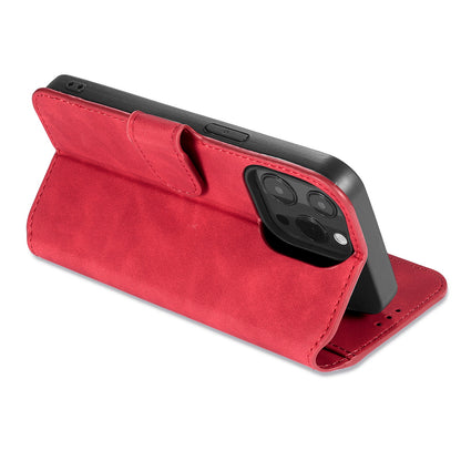 Retro Leather Edge iPhone 13 Pro Case with Hand Strap