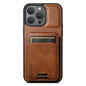 Oil Wax Leather Card Bag iPhone 11 Case Magnetic