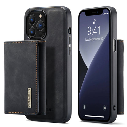 Retro Detachable Fold Wallet iPhone 13 Pro Case Magnetic Clip