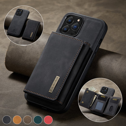 Retro Detachable Fold Wallet iPhone 13 Pro Case Magnetic Clip