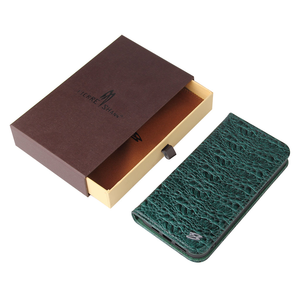 Deluxe Real Crocodile leather iPhone 13 Pro Case Wallet