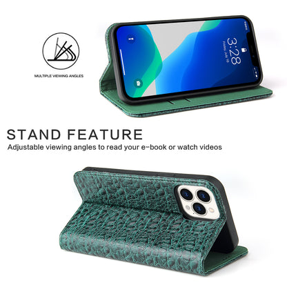 Deluxe Real Crocodile leather iPhone 13 Pro Case Wallet