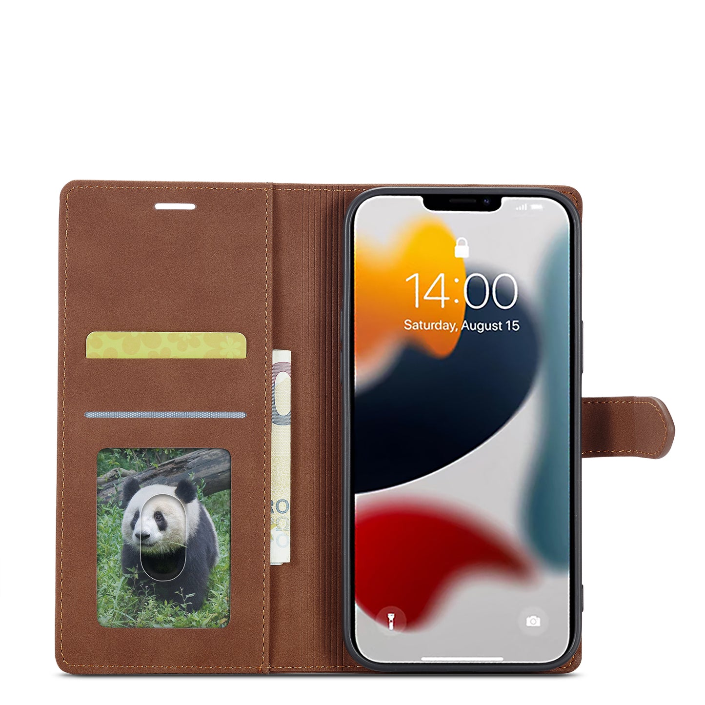 Gentry Slim Wallet Stand iPhone 13 Case Buckle