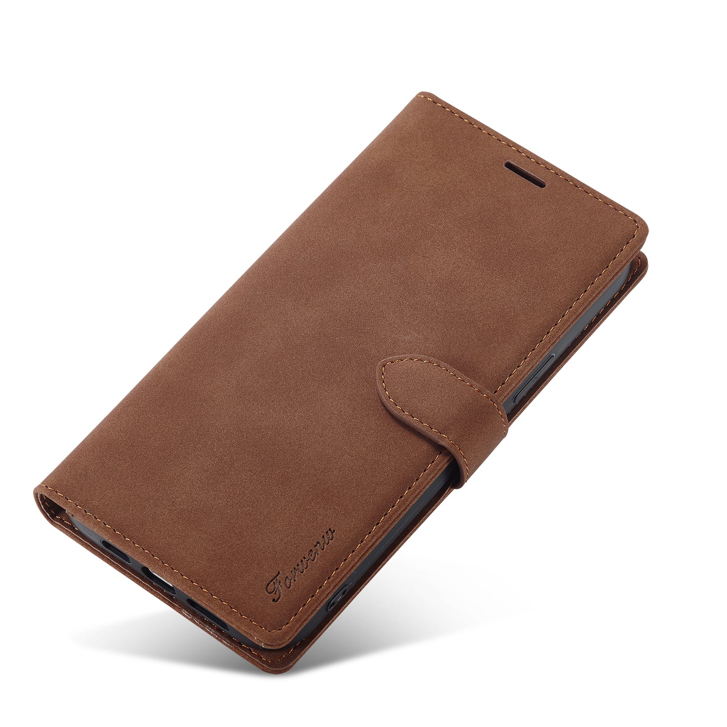 Gentry Slim Wallet Stand iPhone 13 Case Buckle