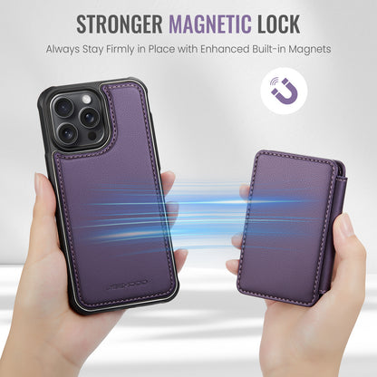 Magnetic Card Holder iPhone 13 Pro Max Case Detachable RFID Blocking