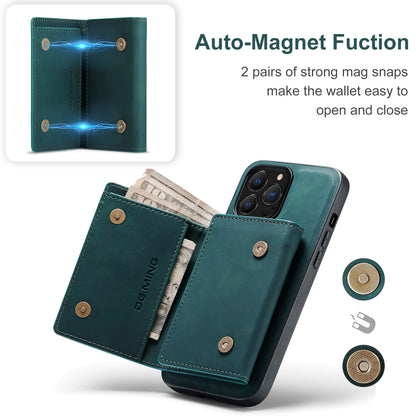 Retro Detachable Fold Wallet iPhone 13 Pro Max Case Magnetic Clip