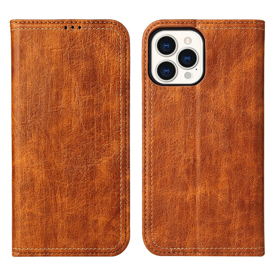 Tree Artificial Leather iPhone 13 Pro Max Case Wallet Stand