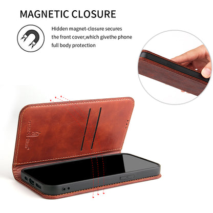 Tree Artificial Leather iPhone 13 Case Wallet Stand