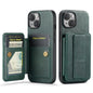 Oil Wax Leather Card Holder iPhone 13 Mini Case Finger Clip